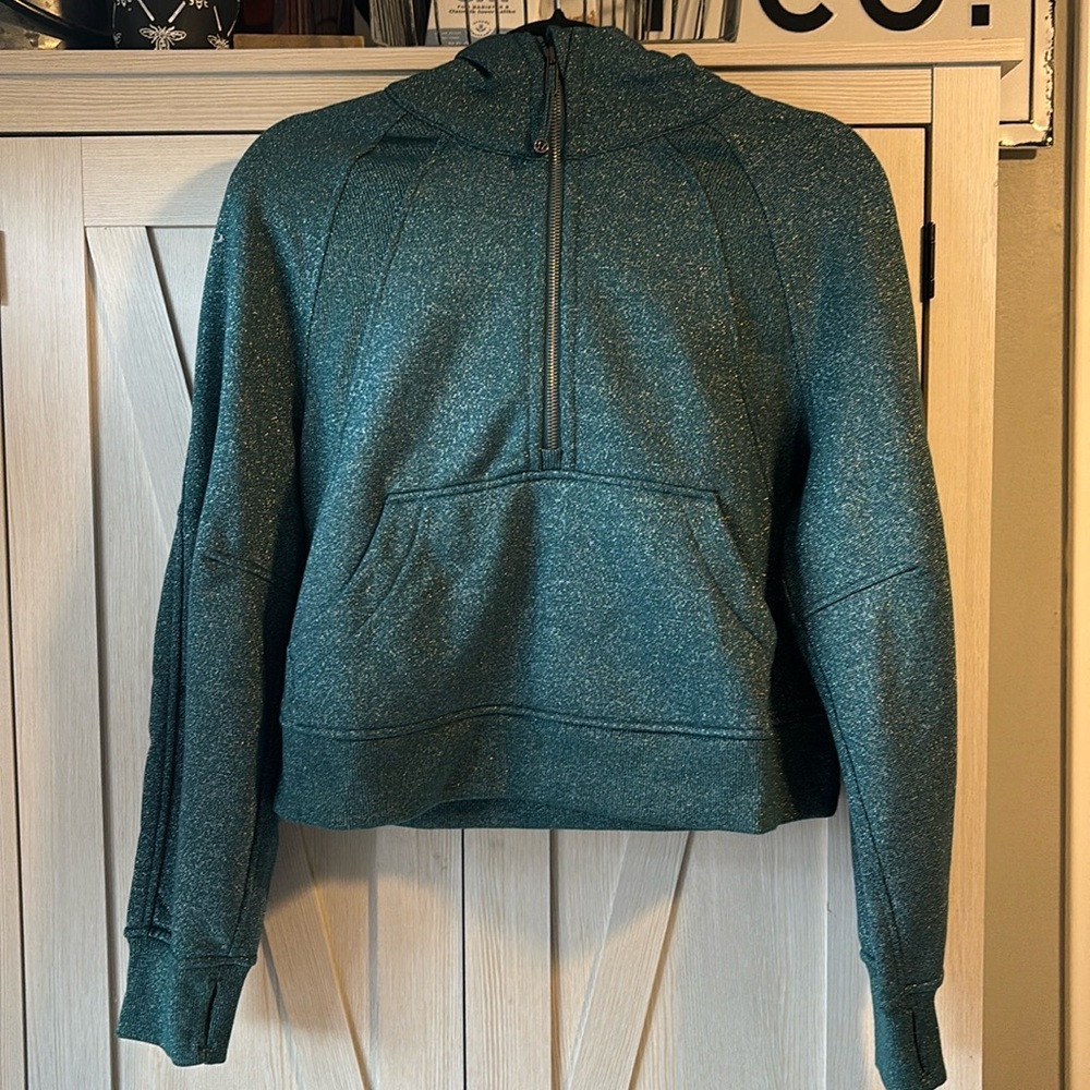 Lululemon Scuba oversized, half zip hoodie, spark size xs/s new